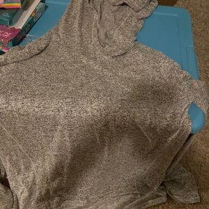 gray hoodie size xl 14/16